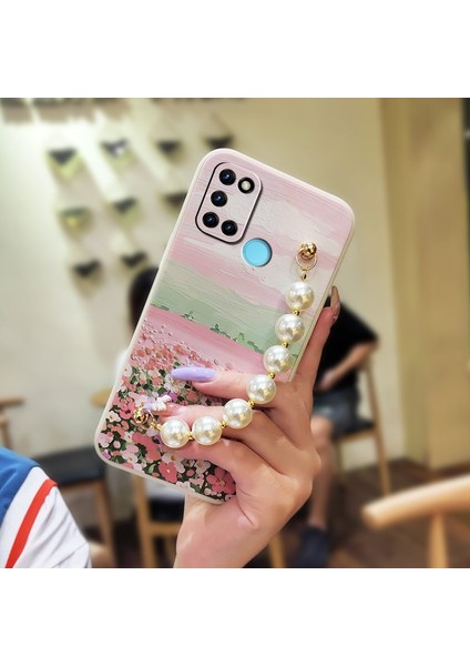 Oppo Realme C17 Çiçek Telefon Kılıfı (Yurt Dışından)