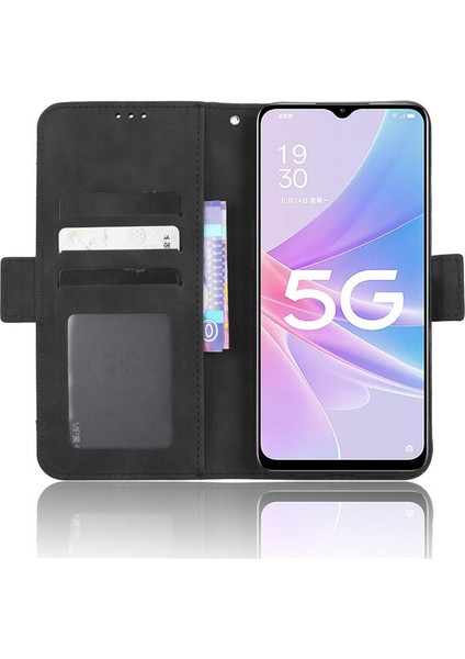 Oppo A58 5g Kart Yuvalı Deri Telefon Kılıfı (Yurt Dışından)