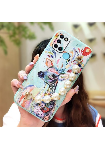 Oppo Realme C17 Çiçek Telefon Kılıfı (Yurt Dışından)