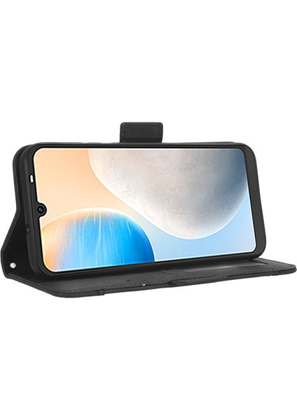 Tecno Pop 6 Kart Yuvalı Deri Telefon Kılıfı (Yurt Dışından)