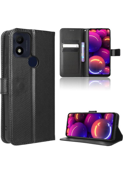 Tcl 305I Deri Cüzdan Telefon Kılıfı (Yurt Dışından)