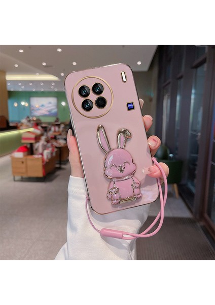 Vivo X90 Pro Plus Elektroliz Tavşan Telefon Kılıfı (Yurt Dışından)