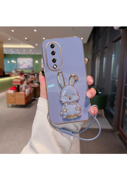 Huawei Honor 70 Elektroliz Tavşan Telefon Kılıfı (Yurt Dışından)
