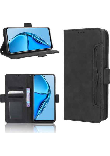 Infinix Hot 20 4G/X6826 Kart Yuvalı Deri Telefon Kılıfı (Yurt Dışından)