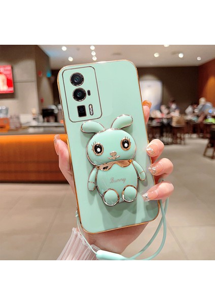 Xiaomi Redmi K60 Pro Elektroliz Tavşan Telefon Kılıfı (Yurt Dışından)