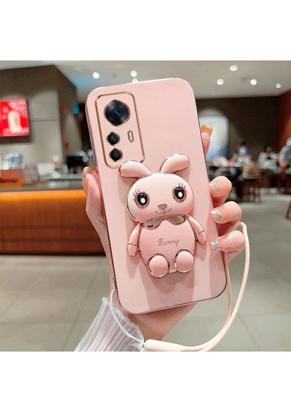Xiaomi Mi 12T Pro Elektroliz Tavşan Telefon Kılıfı (Yurt Dışından)