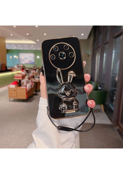 Huawei Honor Magic 4 Elektroliz Tavşan Telefon Kılıfı (Yurt Dışından)