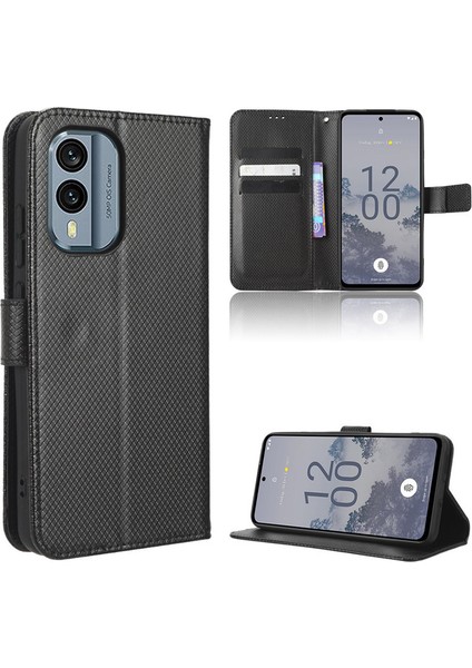 Nokia X30 Deri Cüzdan Telefon Kılıfı (Yurt Dışından)