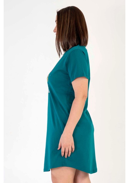 Pamuklu Kadın Büyük Beden Kısa Kol Gecelik modelleri