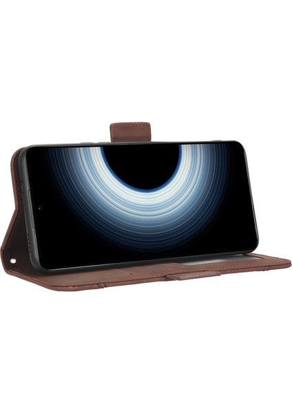 Xiaomi Mi 12T Pro Kart Yuvalı Deri Telefon Kılıfı (Yurt Dışından)