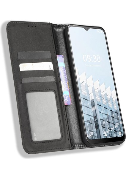 Tecno Pop 6 Pro Deri Manyetik Telefon Kılıfı (Yurt Dışından)
