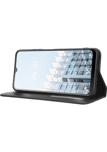 Tecno Pop 6 Pro Deri Manyetik Telefon Kılıfı (Yurt Dışından)
