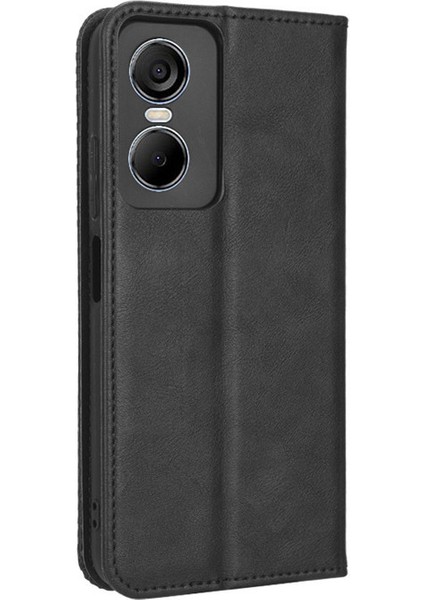 Tecno Pop 6 Pro Deri Manyetik Telefon Kılıfı (Yurt Dışından)