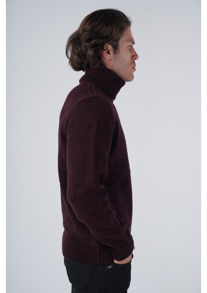 Erkek Düz Tek Plaka Muline Balıkçı Yaka Triko Yün Kazak TRIST-5317 fiyatları