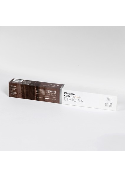 Chroma Coffee Signature Series Ethiopia 10 Adet Nespresso Uyumlu Kapsül Kahve %100 Arabica Etiyopya