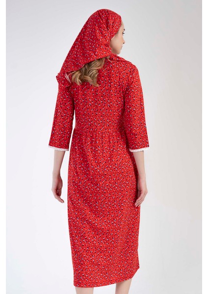 Pamuklu Kadın P.modal 3/4 Kol Düğmeli Elbıse fırsatları