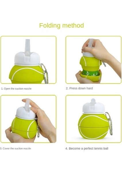 Açık Spor Su Şişesi Ev Silikon Katlanır Bardak Yaratıcı Öğrenci Su Bardağı Taşınabilir Düşmeye Dayanıklı Sızdırmaz Çocuk Su Bardağı (Yurt Dışından)