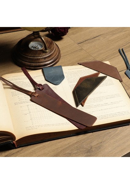 Hakiki Deri El Yapımı Kitap Ayracı (2'li Set) fiyatları