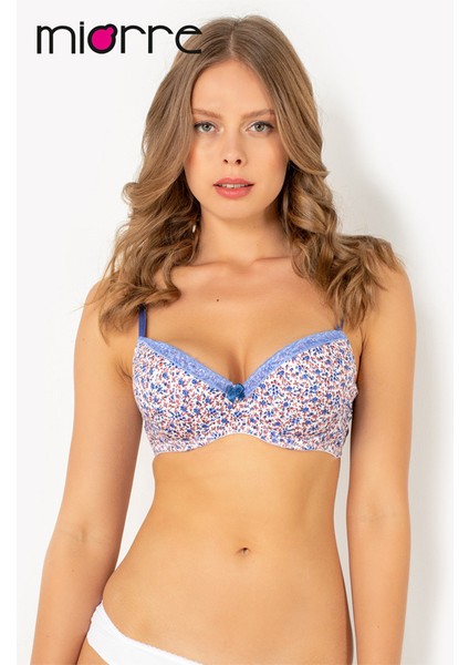 Floral Push-Up Dolgulu Çiçek Desenli Sütyen