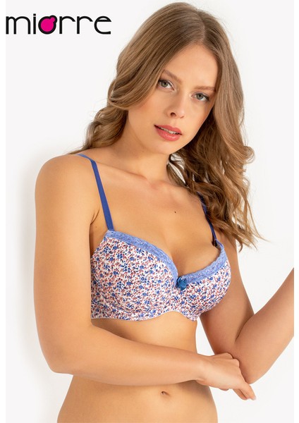 Floral Push-Up Dolgulu Çiçek Desenli Sütyen