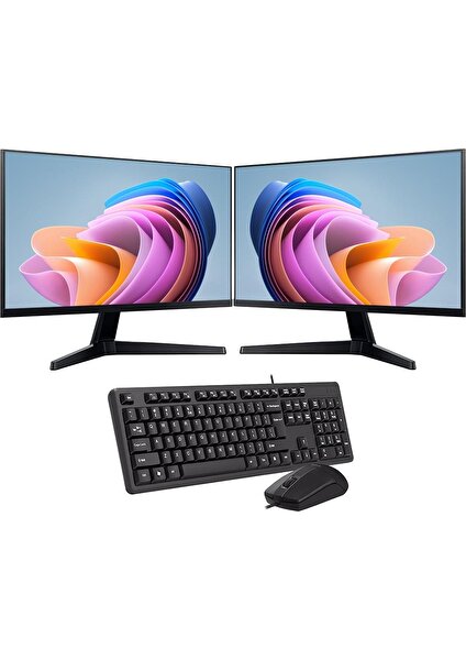 Intel I5 13400 8gb 120GB SSD Çift 24" Monitörlü Ev ve Ofis Bilgisayarı (Business)