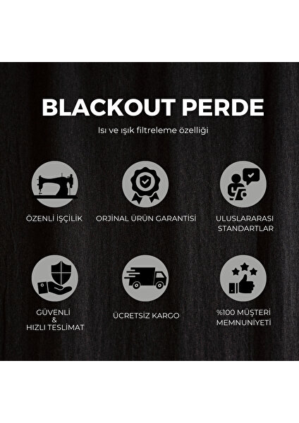 Blackout Karartma Perde Beyaz