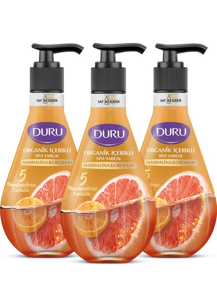 Mandalina & Greyfurt Sıvı Sabun 3x500ml