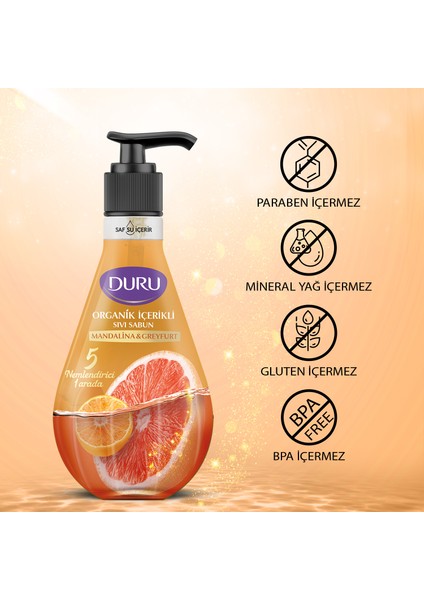 Mandalina & Greyfurt Sıvı Sabun 3x500ml
