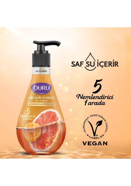Mandalina & Greyfurt Sıvı Sabun 3x500ml