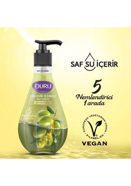 Organik Içerikli Zeytinyağlı Sıvı Sabun 3X500ML fırsatları