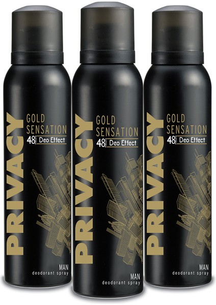 Gold Men Erkek Deodorant 3x150ml