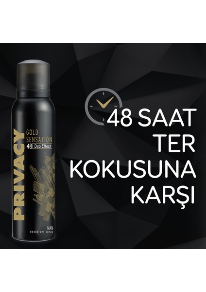 Gold Men Erkek Deodorant 3x150ml