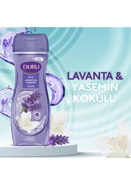 Moods Lavanta & Yasemin Duş Jeli +Duş Lifi İle Birlikte 4x450ml