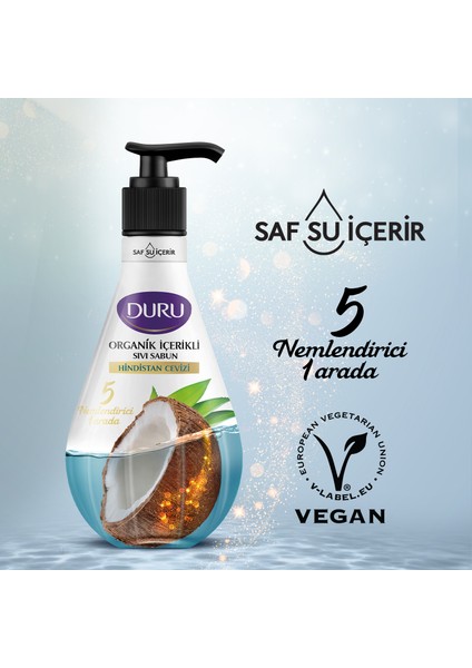 Organik Içerikli Hindistan Cevizli Sıvı Sabun 3X500ML fırsatları