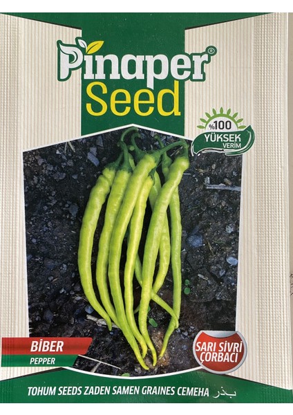 Pinaper Seed Biber - Sarı Sivri Çorbacı - 10GR