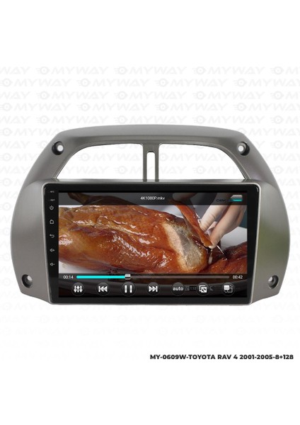 Toyota Rav 4 Android 12 Multimedya Carplay 4gb RAM+64GB HDD 2001-2005 Navigasyon Ekran