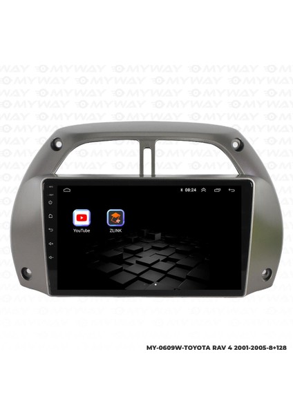 Toyota Rav 4 Android 12 Multimedya Carplay 4gb RAM+64GB HDD 2001-2005 Navigasyon Ekran indirimleri