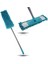 Makarna Şönil Kuru Nemli Palet Tablet Mop Yedek Seti Takımı - 5 Ad Mop + Mop Tutucu + Sap - 50 Cm. 2