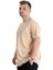 Mode Xl Büyük Beden Erkek Tshirt Bisiklet Yaka Basic 20031 Bej 1