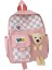 Mdsj Korean Checkerboard Bear Günlük Küçük Okul Çantası (Yurt Dışından) 1