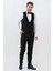 Meksiko D112 Şal Yaka Slim Fit Damatlık Takım Elbise Siyah 5