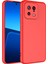 Xiaomi Mi 13 Kılıf Mara Lansman Silikon Mat Soft Içi Kadife Kırmızı 1