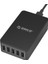 5 Port USB 40W Akıllı Masaüstü Hızlı Şarj Cihazı, Cse-5u-Eu-Bk-Pro, Siyah 1