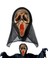Ghost Scream Mask Kapüşonlu Plastik Çığlık Hayalet Maskesi Eskitme Altın Renk 1