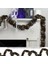 Altın Siyah Çift Renk 6 cm Halloween Parti Sim Garland Süs 180 cm 1 Adet 1