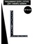 Paslanmaz Çelik L Cetvel Metal Çift Taraflı Gönye 20*30 cm 1