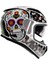 SH-605 Sv Skull Candy Full Face Motosiklet Kaskı + Iridium Vizör 1