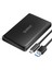 Type-C Usb3.0 To USB 2.5 Inç HDD SSD Harici Slim Harddisk Kutusu, 2189C3-V1-BK, Siyah 1