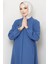 Arma Detaylı Büyük Beden Ferace İndigo HM2257 2