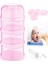 Babyjem Katlı Toz Mama Kabı Pembe + Sıkmalı Kaşık Pembe 90 ml - Özel Koruyucu Kapaklı 1